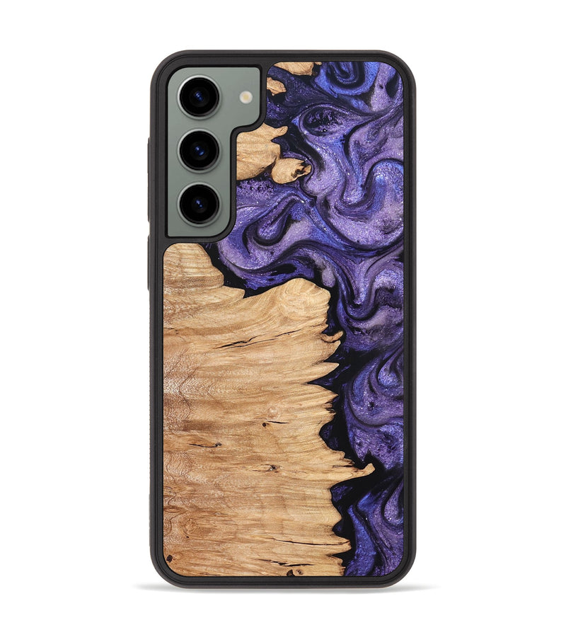 Galaxy S23 Plus Wood Phone Case - Abagail (Purple, 820558)