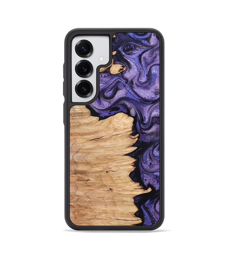 Galaxy S25 Wood Phone Case - Abagail (Purple, 820558)