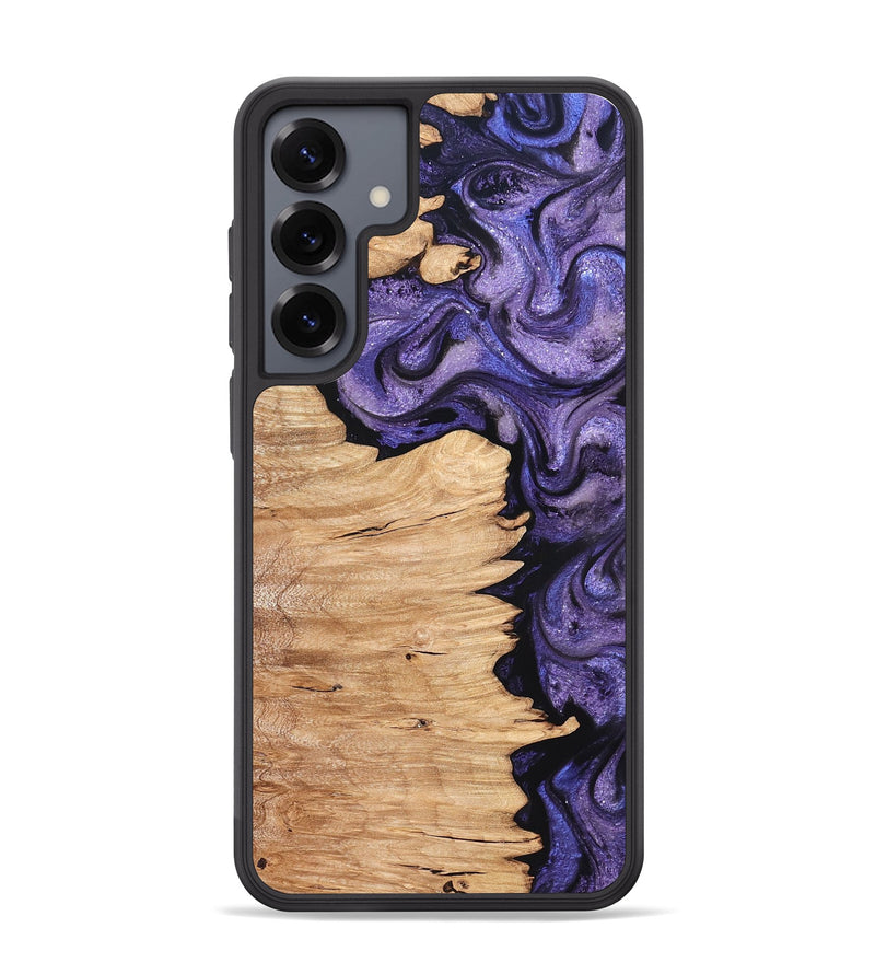 Galaxy S25 Plus Wood Phone Case - Abagail (Purple, 820558)