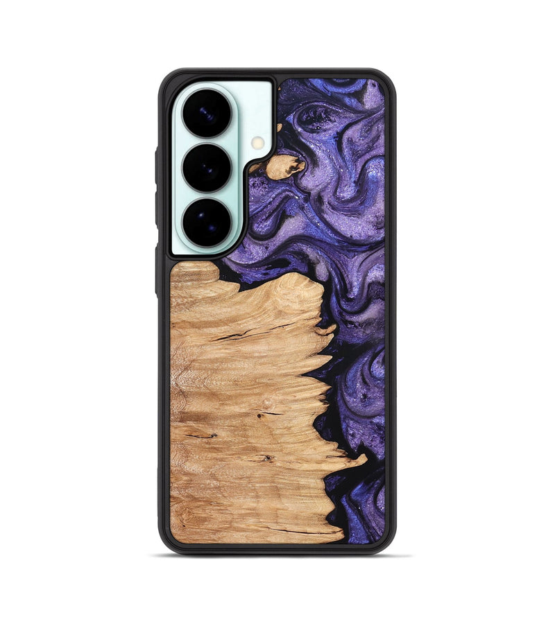 Galaxy S26 Wood Phone Case - Abagail (Purple, 820558)