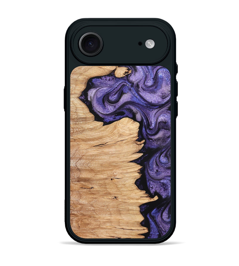 iPhone 17 Air Wood Phone Case - Abagail (Purple, 820558)