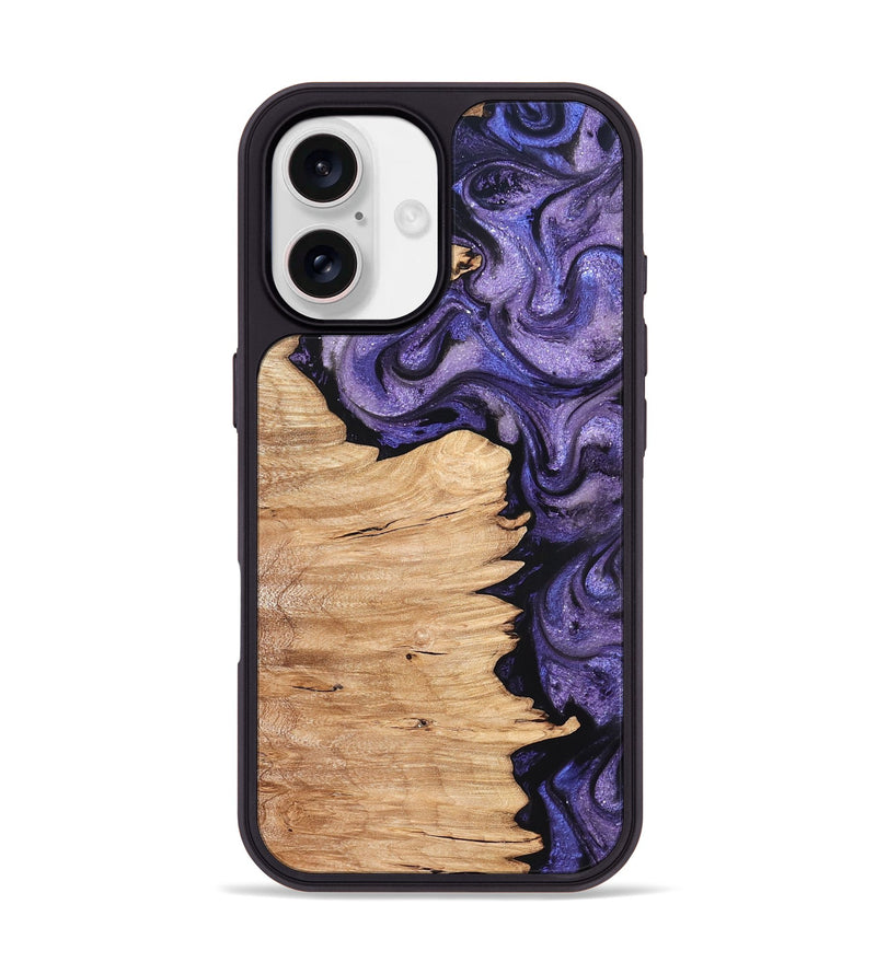 iPhone 17 Wood Phone Case - Abagail (Purple, 820558)