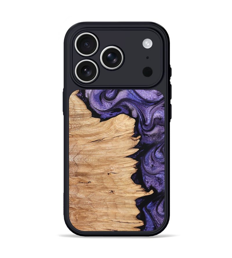 iPhone 17 Pro Wood Phone Case - Abagail (Purple, 820558)