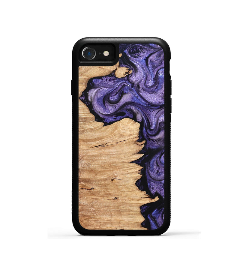 iPhone SE Wood Phone Case - Abagail (Purple, 820558)