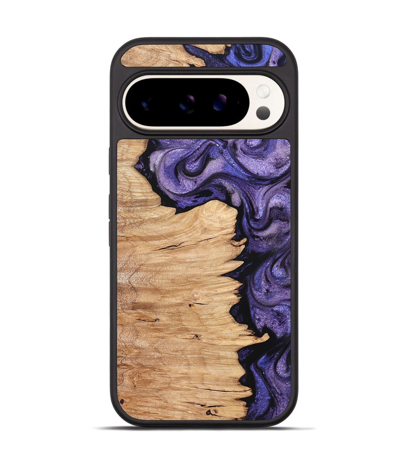 Pixel 9 Pro Wood Phone Case - Abagail (Purple, 820558)