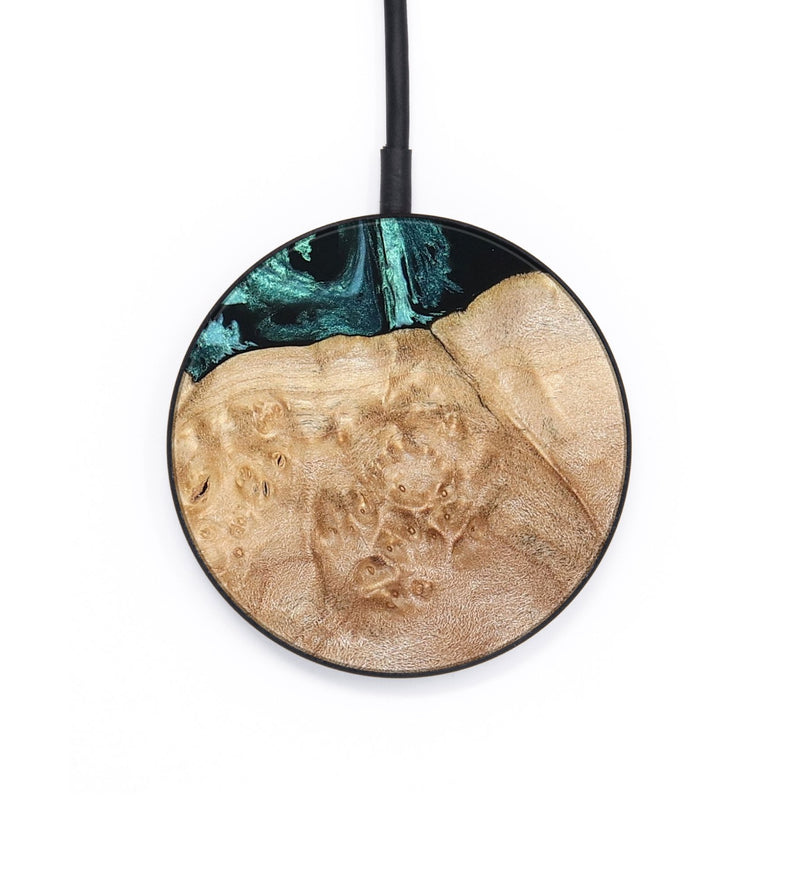 Circle Wood Wireless Charger - Burton (Green, 820559)
