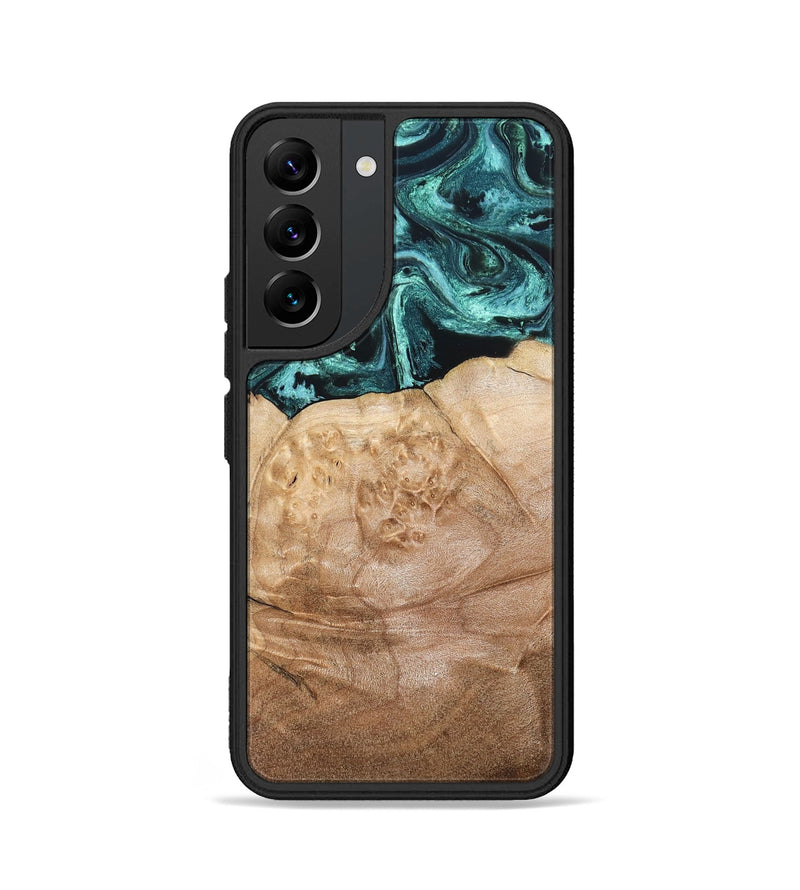 Galaxy S22 Wood Phone Case - Burton (Green, 820559)