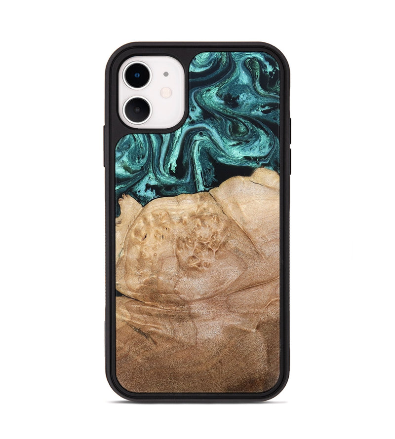 iPhone 11 Wood Phone Case - Burton (Green, 820559)