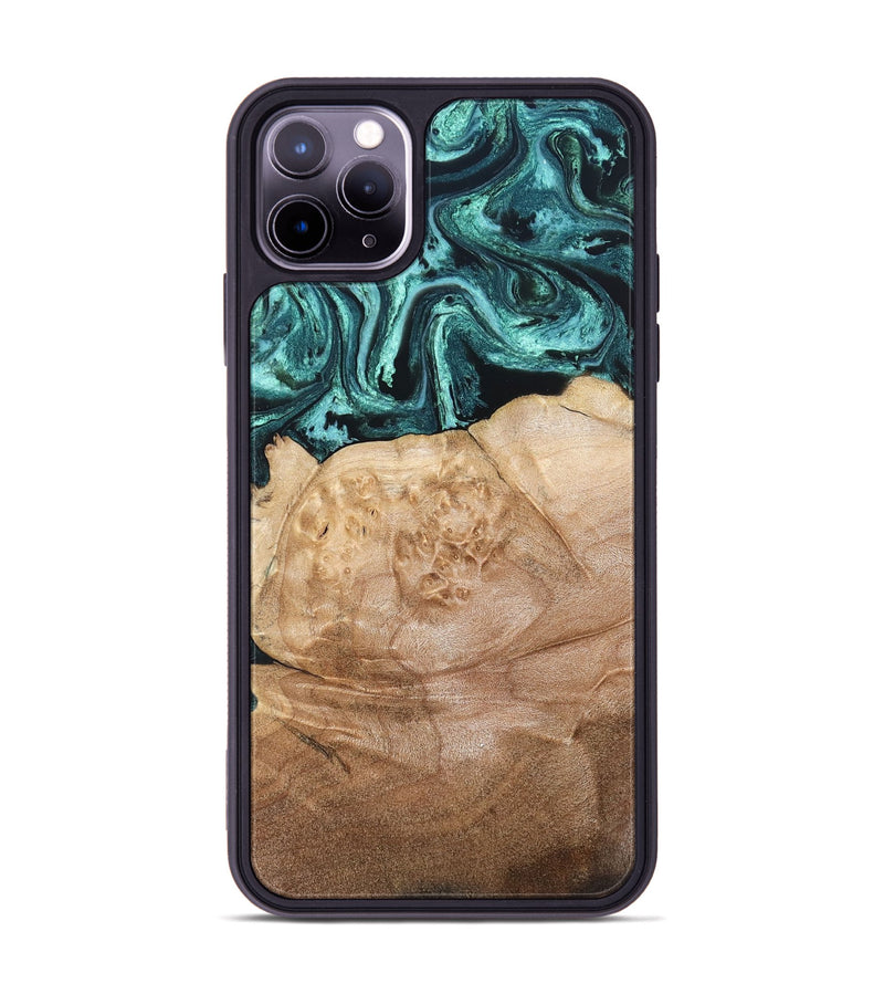 iPhone 11 Pro Max Wood Phone Case - Burton (Green, 820559)
