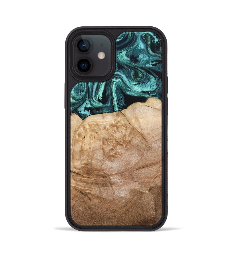iPhone 12 Wood Phone Case - Burton (Green, 820559)