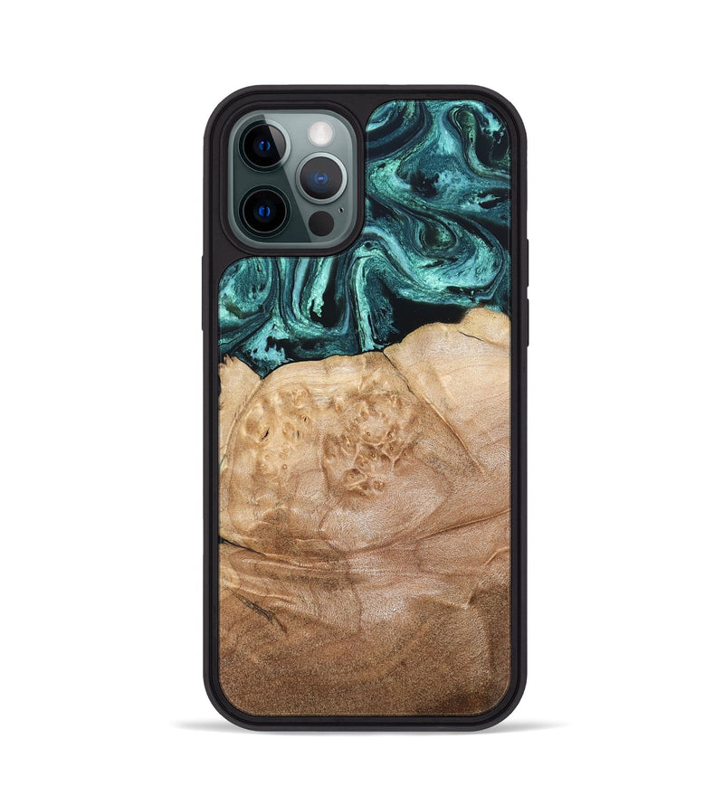 iPhone 12 Pro Wood Phone Case - Burton (Green, 820559)