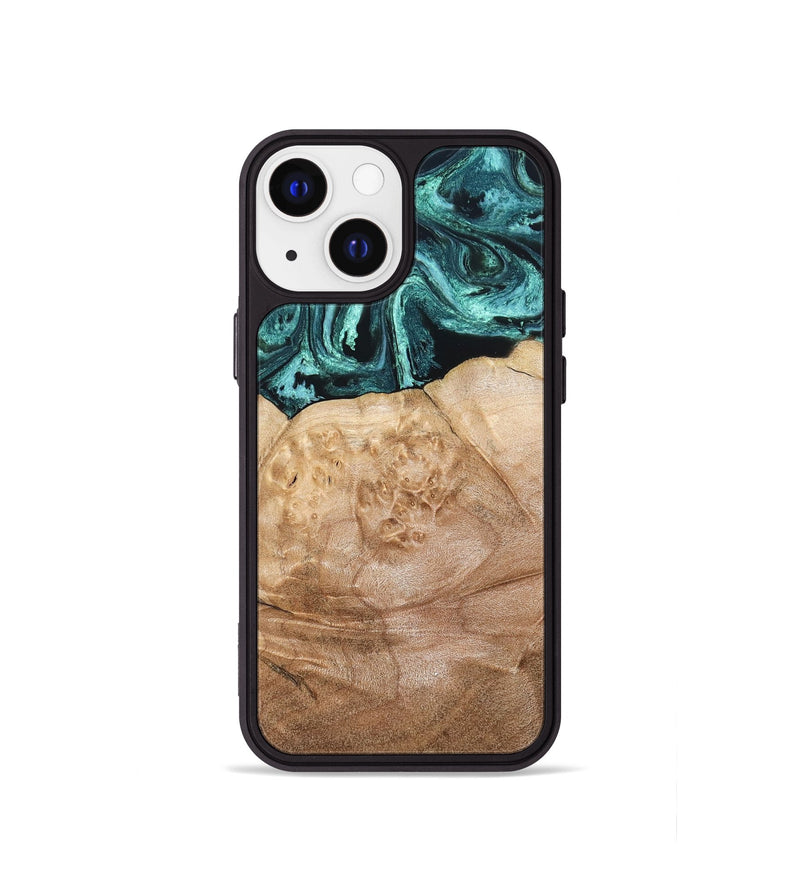 iPhone 13 mini Wood Phone Case - Burton (Green, 820559)