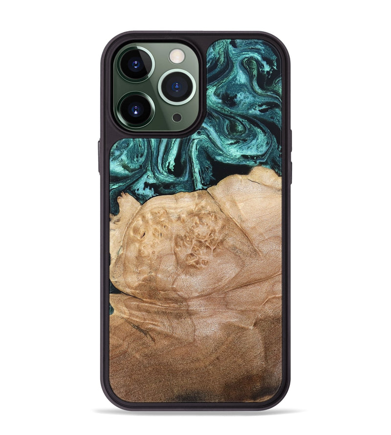 iPhone 13 Pro Max Wood Phone Case - Burton (Green, 820559)