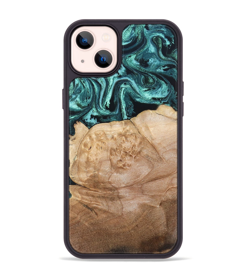 iPhone 14 Plus Wood Phone Case - Burton (Green, 820559)