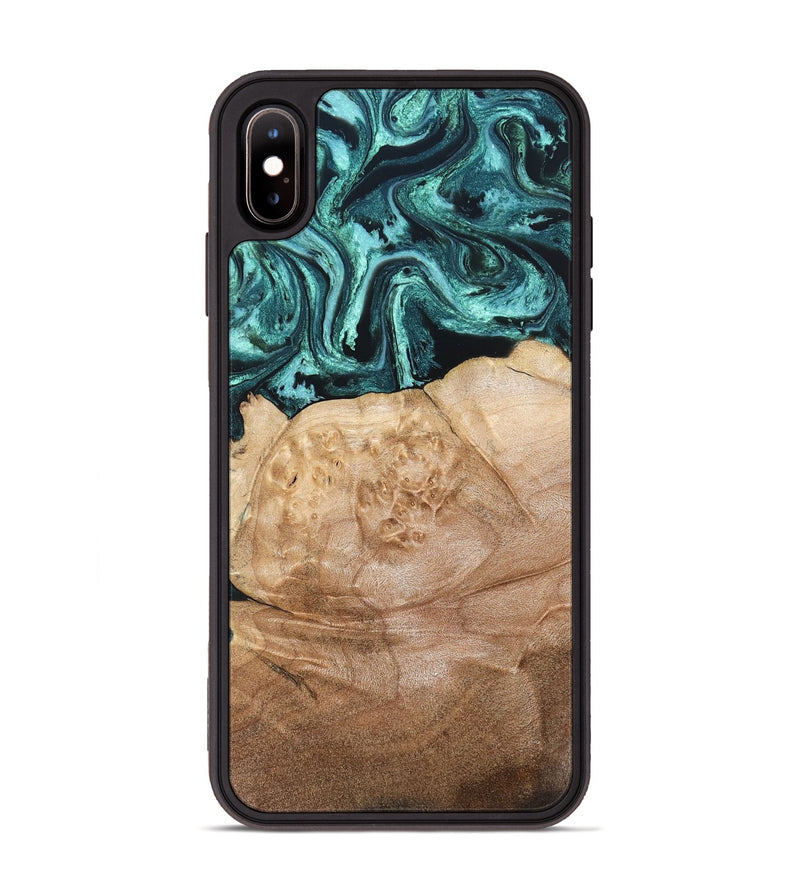 iPhone Xs Max Wood Phone Case - Burton (Green, 820559)