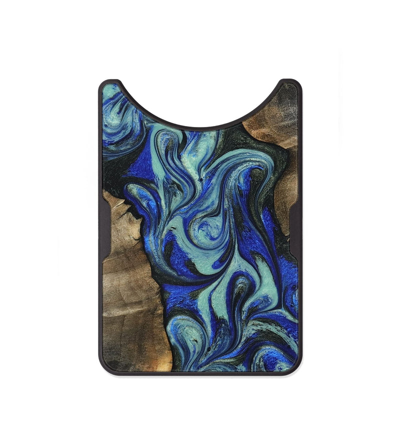 Alloy Wood Wallet - Arlette (Blue, 820561)