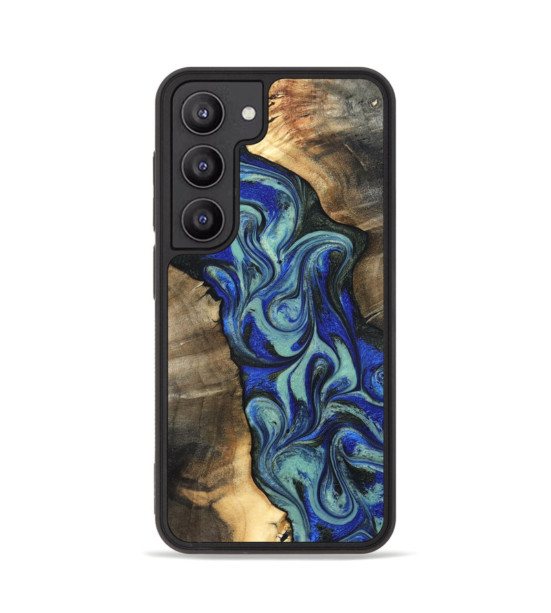 Galaxy S23 Wood Phone Case - Arlette (Blue, 820561)