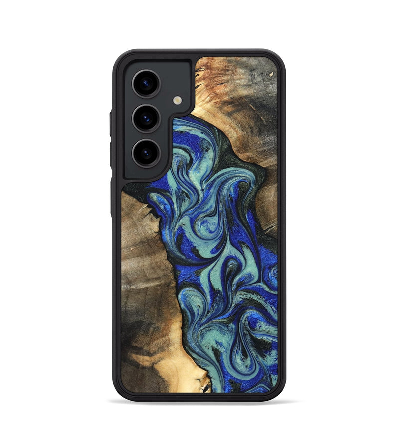 Galaxy S24 Wood Phone Case - Arlette (Blue, 820561)