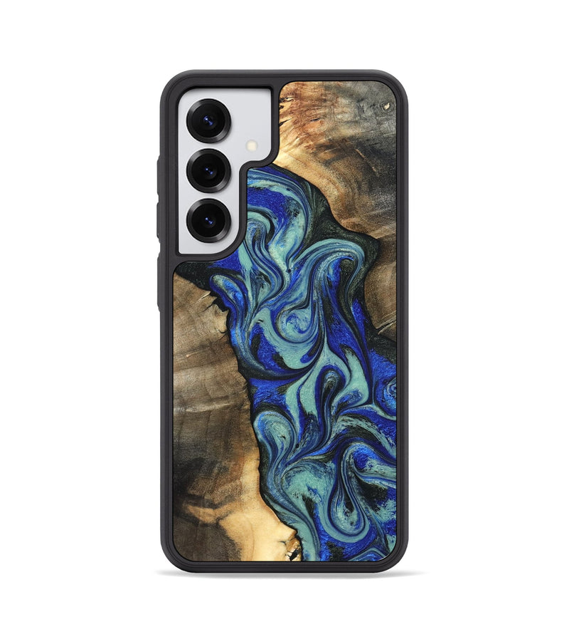 Galaxy S25 Wood Phone Case - Arlette (Blue, 820561)