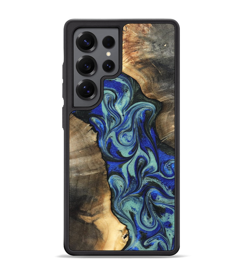 Galaxy S25 Ultra Wood Phone Case - Arlette (Blue, 820561)