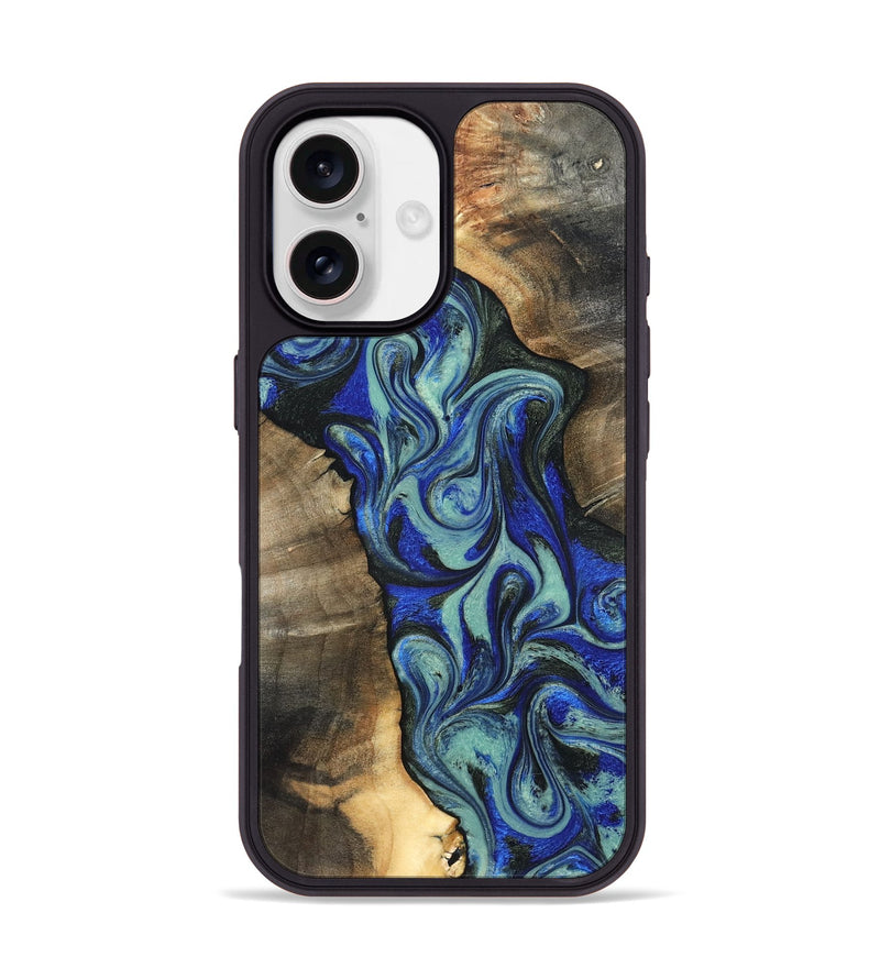 iPhone 17 Wood Phone Case - Arlette (Blue, 820561)