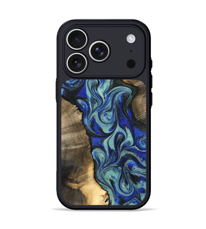 iPhone 17 Pro Wood Phone Case - Arlette (Blue, 820561)