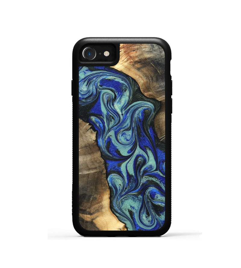 iPhone SE Wood Phone Case - Arlette (Blue, 820561)