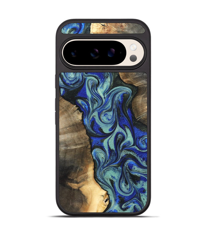 Pixel 10 Wood Phone Case - Arlette (Blue, 820561)