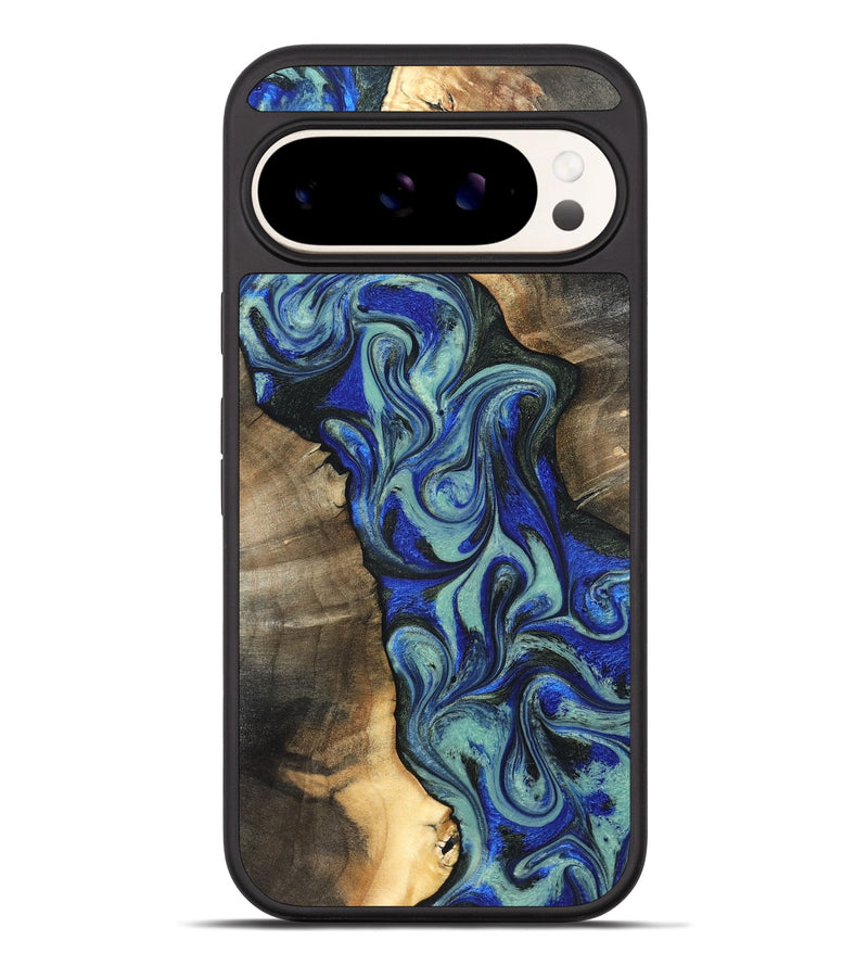 Pixel 10 Pro XL Wood Phone Case - Arlette (Blue, 820561)