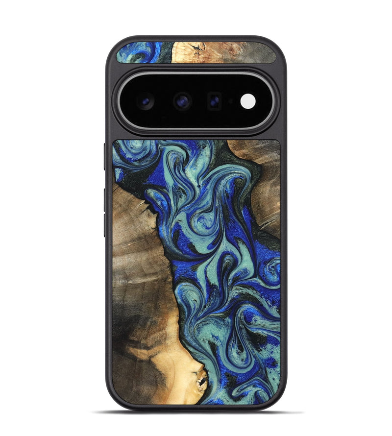 Pixel 11 Pro Wood Phone Case - Arlette (Blue, 820561)