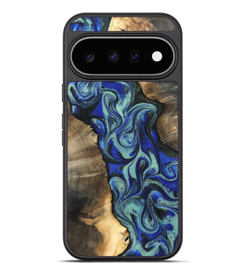 Pixel 11 Pro XL Wood Phone Case - Arlette (Blue, 820561)