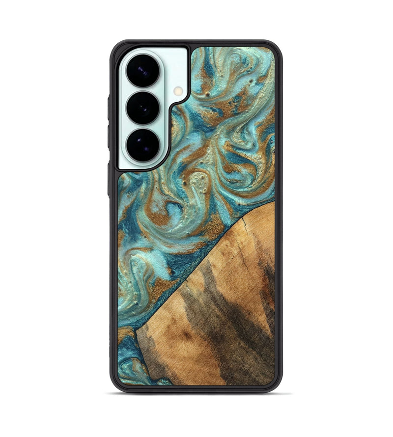 Galaxy S26 Plus Wood Phone Case - Dave (Teal & Gold, 820566)