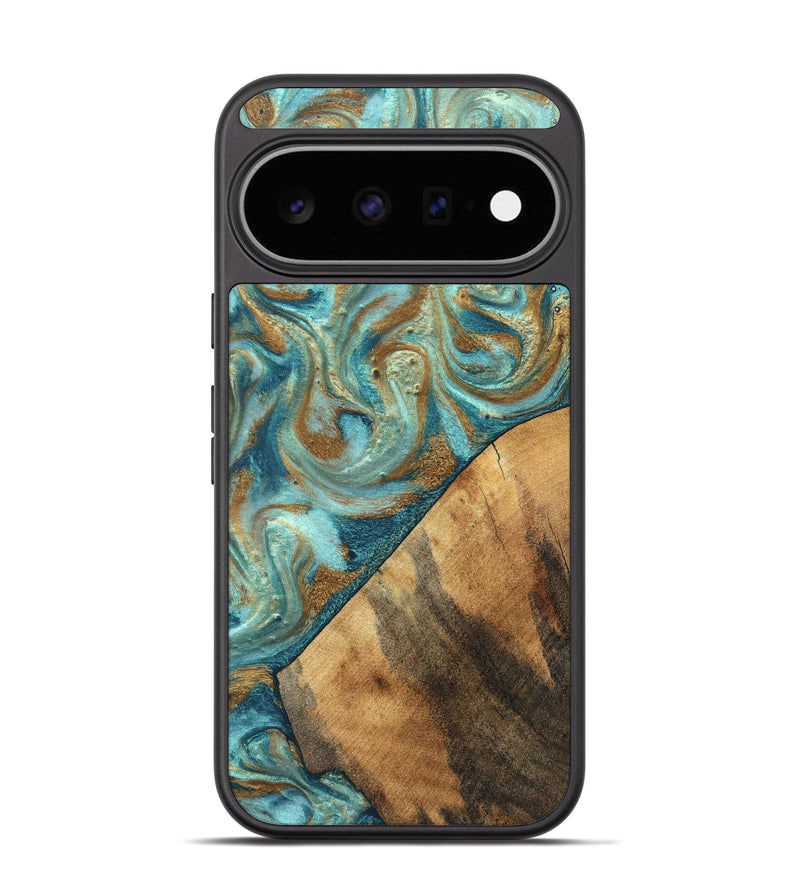 Pixel 11 Wood Phone Case - Dave (Teal & Gold, 820566)