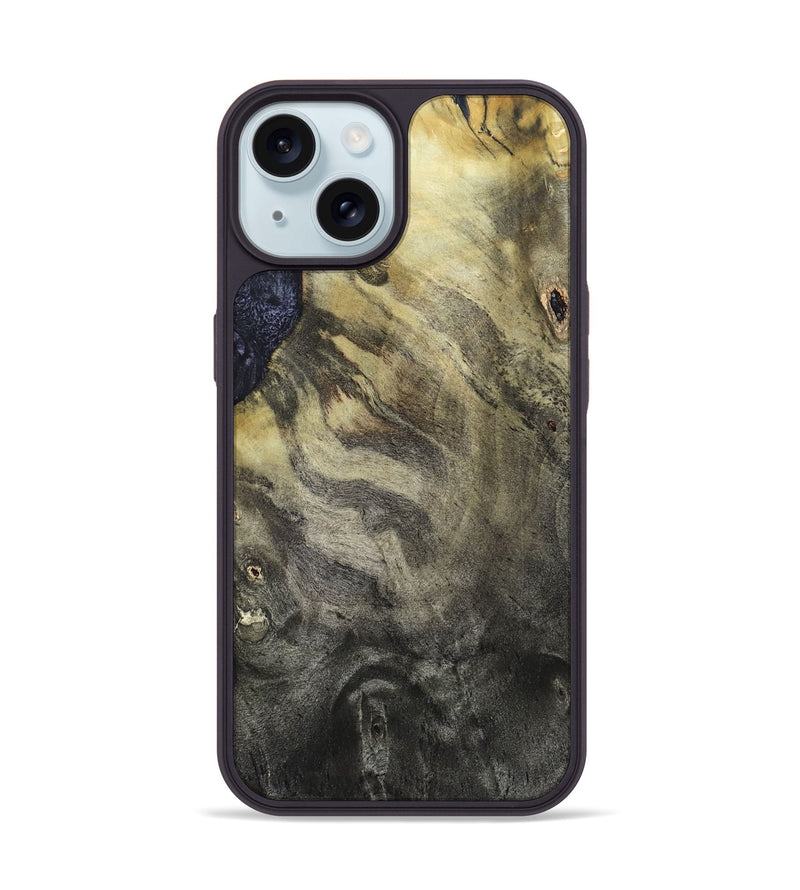 iPhone 15 Wood Phone Case - Dorris (Wood Burl, 820586)
