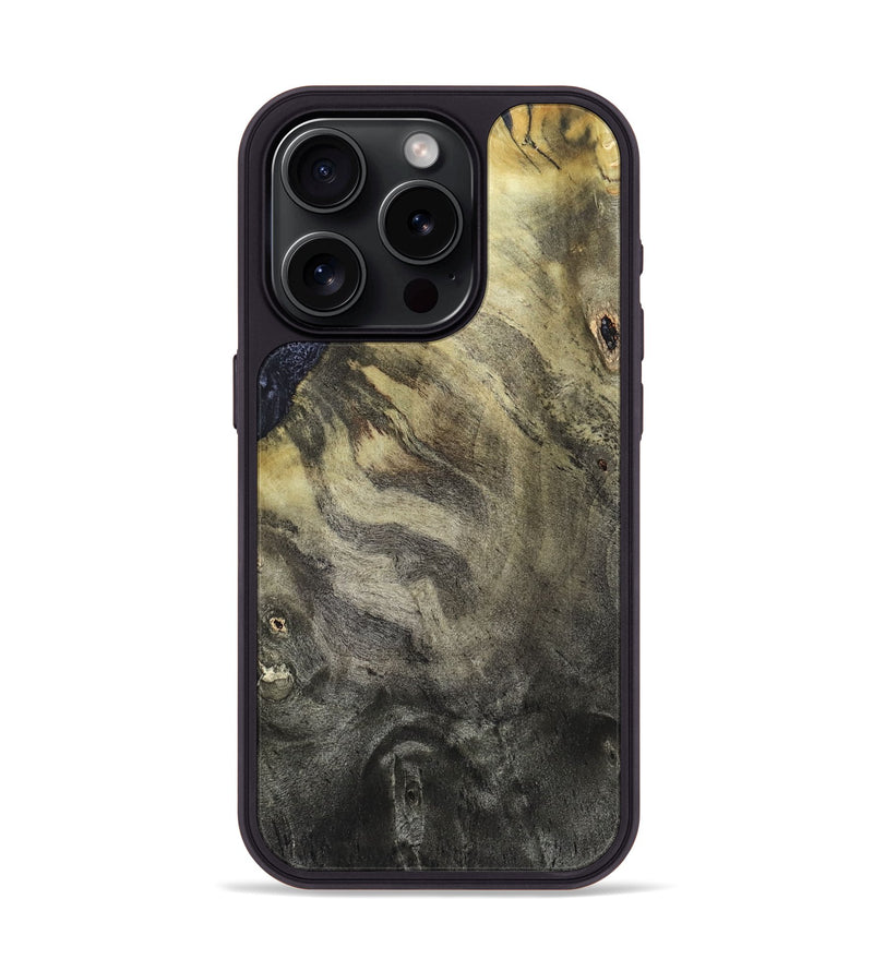 iPhone 15 Pro Wood Phone Case - Dorris (Wood Burl, 820586)