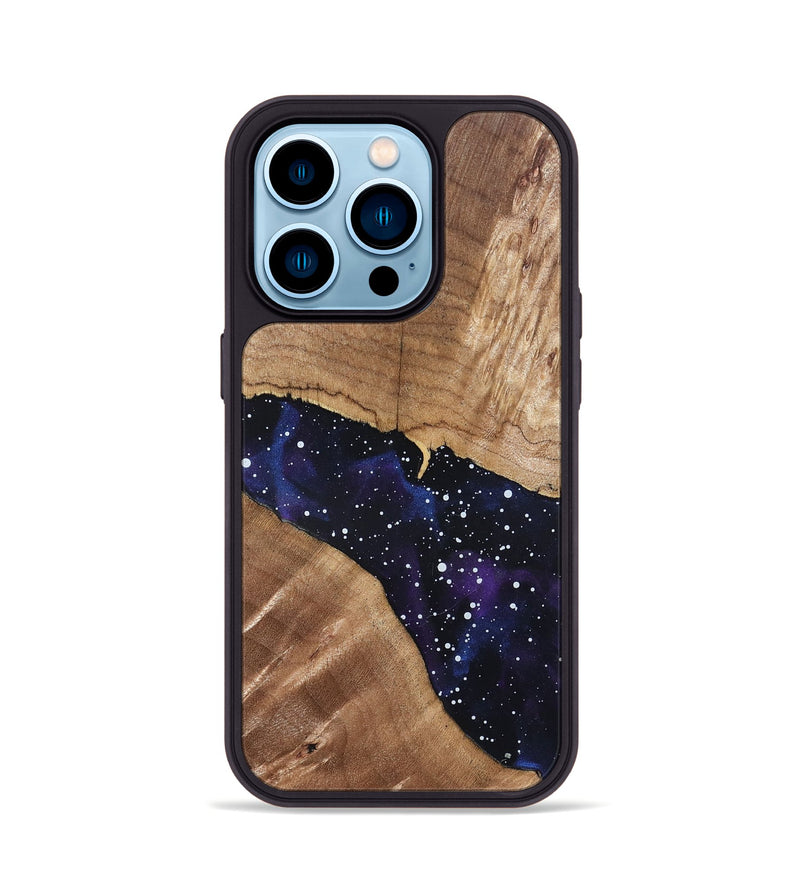 iPhone 14 Pro Wood Phone Case - Britny (Cosmos, 820633)