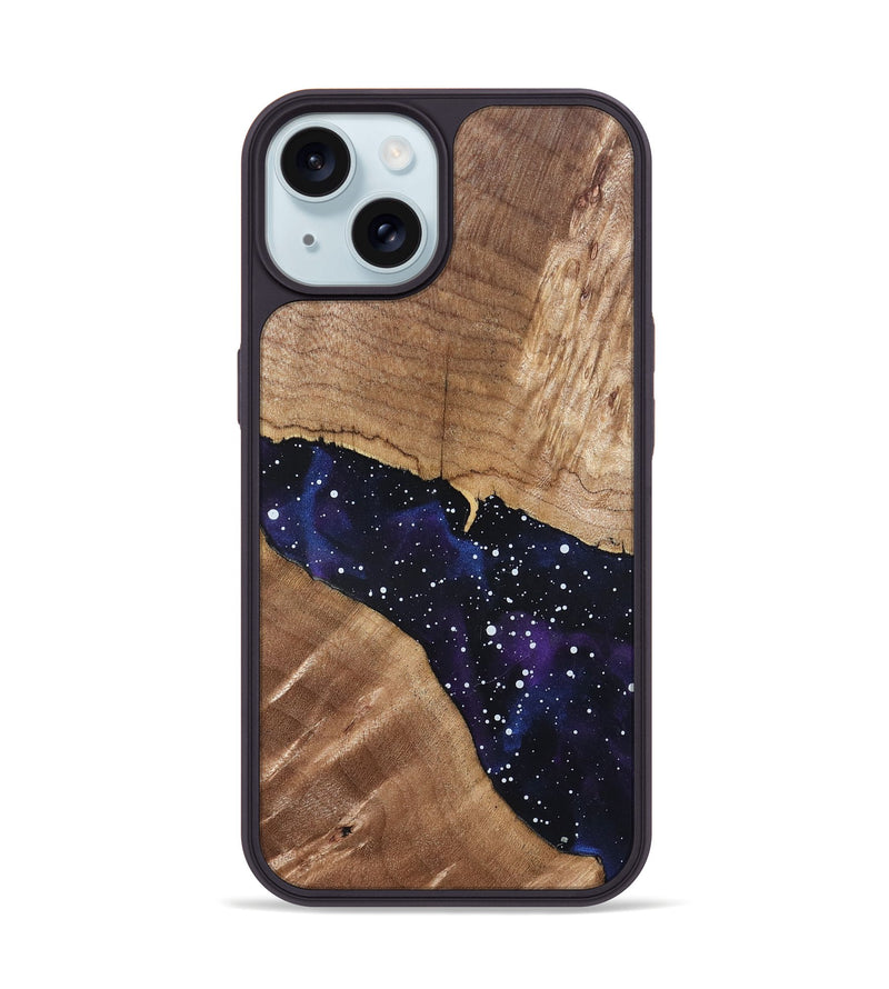 iPhone 15 Wood Phone Case - Britny (Cosmos, 820633)