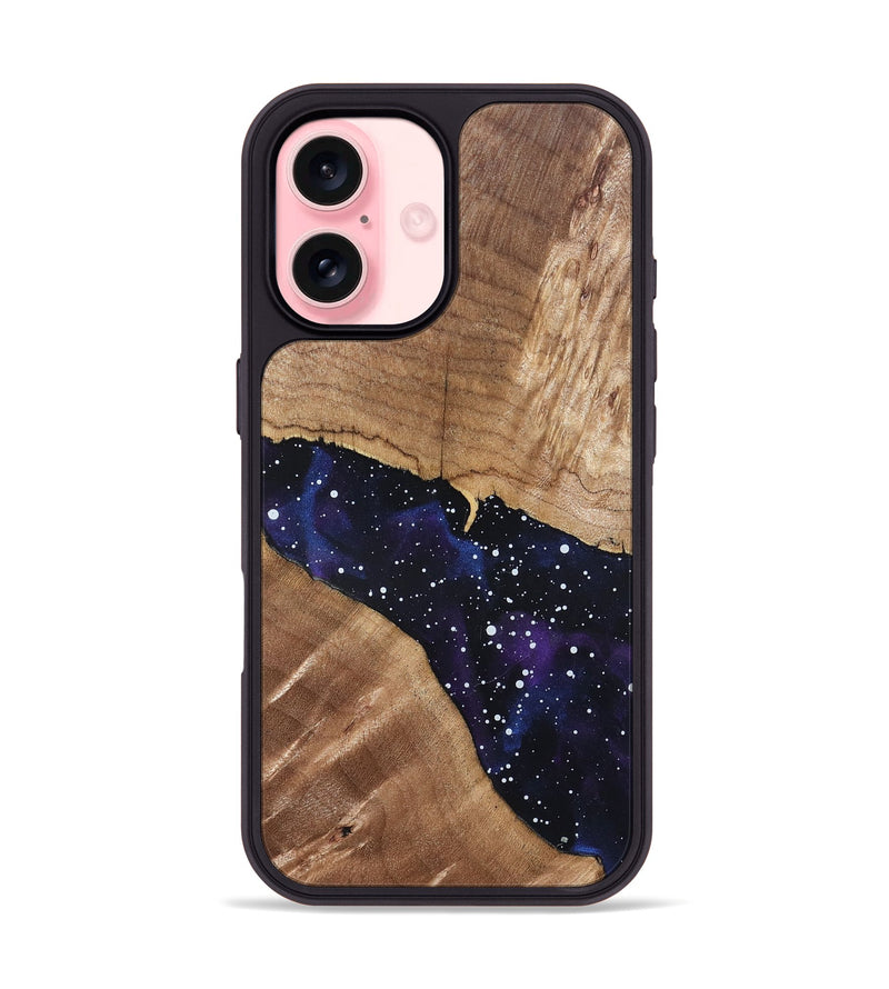 iPhone 16 Wood Phone Case - Britny (Cosmos, 820633)