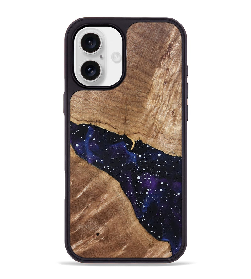 iPhone 16 Plus Wood Phone Case - Britny (Cosmos, 820633)