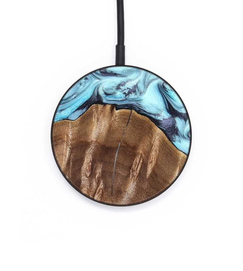 Circle Wood Wireless Charger - Jaidyn (Blue, 820636)