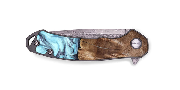 EDC Wood Pocket Knife - Jaidyn (Blue, 820636)