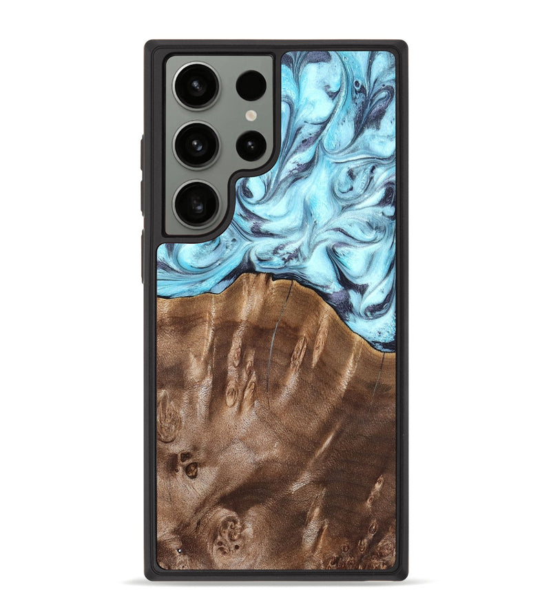 Galaxy S23 Ultra Wood Phone Case - Jaidyn (Blue, 820636)