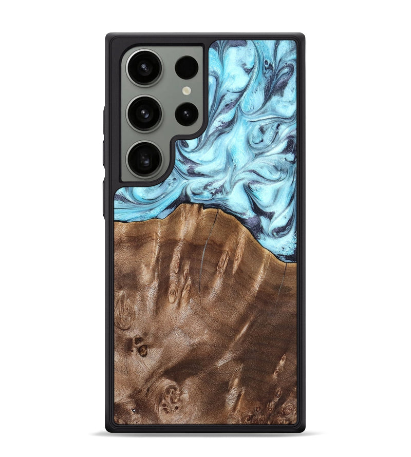 Galaxy S24 Ultra Wood Phone Case - Jaidyn (Blue, 820636)