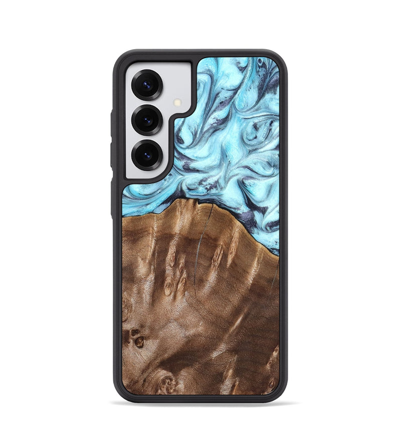 Galaxy S25 Wood Phone Case - Jaidyn (Blue, 820636)