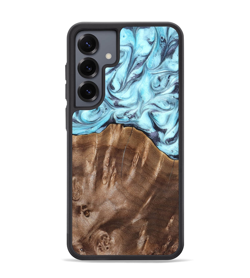 Galaxy S25 Plus Wood Phone Case - Jaidyn (Blue, 820636)