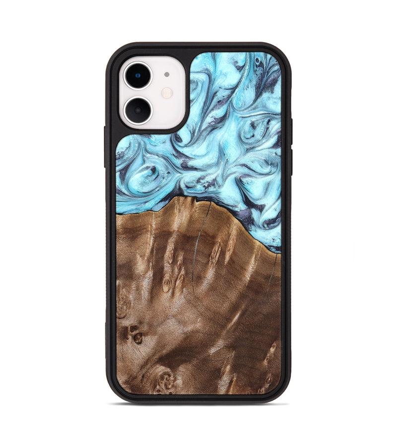 iPhone 11 Wood Phone Case - Jaidyn (Blue, 820636)