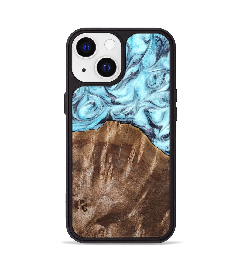iPhone 13 Wood Phone Case - Jaidyn (Blue, 820636)