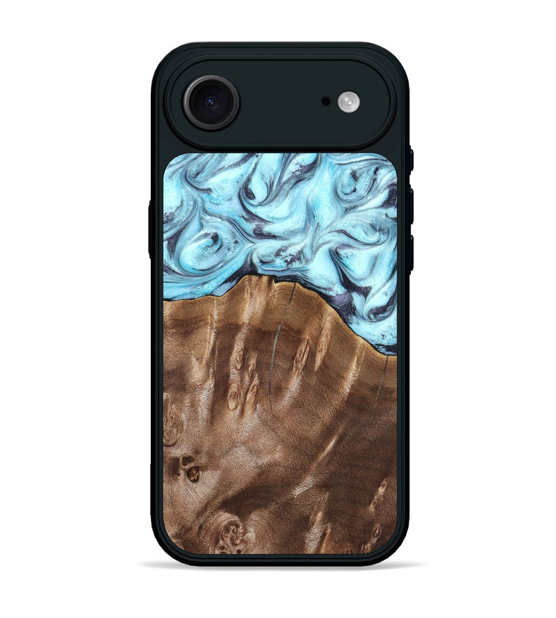 iPhone 17 Air Wood Phone Case - Jaidyn (Blue, 820636)