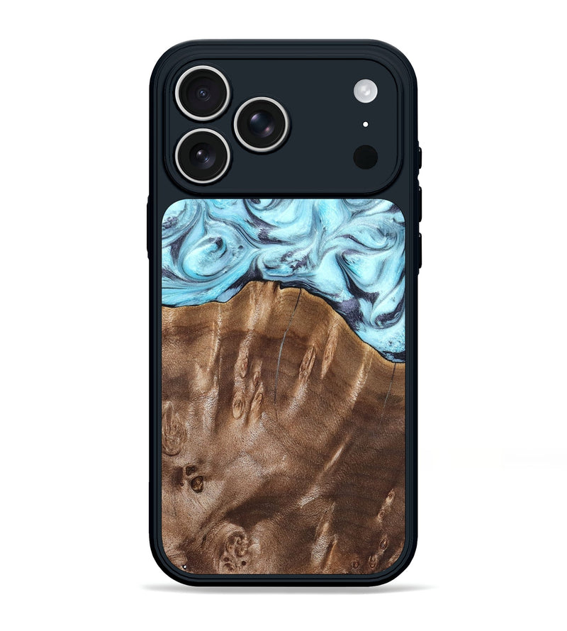 iPhone 17 Pro Max Wood Phone Case - Jaidyn (Blue, 820636)
