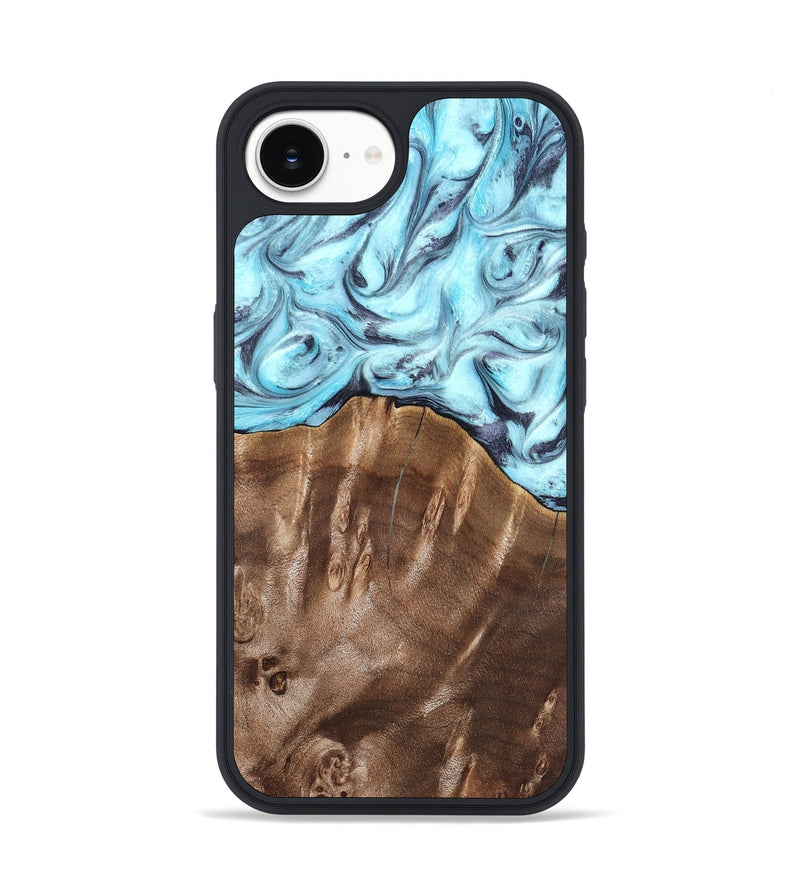 iPhone 17e Wood Phone Case - Jaidyn (Blue, 820636)